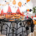 Miniatyrbillede 7 af 10: Pejs Mantel Tørklæde Skeleton Skull Dug 1 1 1
