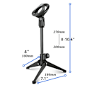 Miniatyrbilde 2 av 6: Mikrofon trekantet stativ Skrivebord Justerbart stativ Tripod