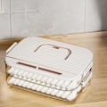 Pikkukuva 1 / 10: Dumpling Box Elintarvikkeiden tiivistelaatikko VALKOINEN KAKSI KERROSTA KAKSI KERROSTA White Two Layers-Two Layers