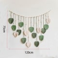 Miniatyrbilde 2 av 7: 1 Stk Macrame Vegghengende Veggdekor for Soverom Macrame Vegg Green 1 Pcs-1 Pcs