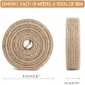 Miniatyrbild 4 av 4: Burlap Ribbon Roll Jute Burlap Listones