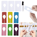 Miniatyrbild 8 av 10: 10ST Kläder Storleksavdelare Hängande Organizer VIT White
