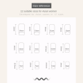 Miniatyrbilde 2 av 8: 24stk False Nails Long Square Z206 Z206 Z206