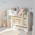 Miniatyrbillede 6 af 10: Opbevaringsboks Desktop Organizer 4 GRIDS BLÅ 4 GRIDS BLÅ 4 grids blue