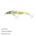 Pikkukuva 3 / 10: uppoava Minnow Baits Fish Hooks H H H