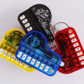 Miniatyrbillede 9 af 10: Klavernøglering Elektronisk Keyboard Keychai TRANSPARENT GUL Transparent yellow
