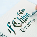 Miniatyrbillede 10 af 10: Kalligrafi Parallel Pen Art Ink Pen SORT 0,7MM Black 0.7mm