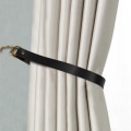 Miniatyrbillede 4 af 7: Gardinholder Rope Læder Tiebacks GUL yellow