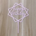 Pikkukuva 6 / 10: 18 kpl Syntymäpäiväkakkupäällinen Happy Birthday Cake Toppers 2 2 2