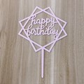 Pikkukuva 6 / 10: 18 kpl Syntymäpäiväkakkupäällinen Happy Birthday Cake Toppers 3 3 3
