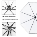 Miniatyrbillede 8 af 10: Automatisk Paraply Triple Folde Parasol SORT black