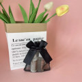 Miniatyrbillede 7 af 10: 20 Stk Gaveposer Snøreposer SORT Black