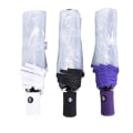 Miniatyrbillede 5 af 10: Automatisk Paraply Triple Folde Parasol SORT black