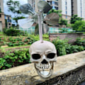 Miniatyrbillede 3 af 7: Skull Wind Spinner Wind Spinner SORT black