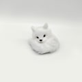 Miniatyrbillede 1 af 10: Simulering Furry Fox Model Rævefigurer HVID C C White C-C