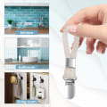 Miniatyrbild 10 av 10: 4 st Handduksklämmor Handdukshållare BEIGE beige