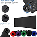 Miniatyrbillede 2 af 8: Gaming Keyboard Muse Pad Gaming Pad GRØN 300 X 600 X 2MM Green 300 x 600 x 2MM