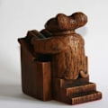 Miniatyrbillede 4 af 9: Kirkemus harpiks statuer Rotte Ornament