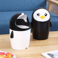 Miniatyrbilde 9 av 10: Desktop søppelbøtte Penguin søppelbøtte HVIT White