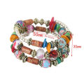 Miniatyrbillede 2 af 10: Bohemian Armbånd Multilayer Armbånd MULTICOLOR Multicolor