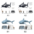 Miniatyrbilde 2 av 10: Rc Shark Toy Fjernkontroll Shark Toy A2 A2 A2