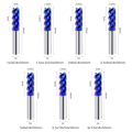 Miniatyrbilde 2 av 10: Endfresskjæring Freser 4X12XD4X50MM 4x12xD4x50mm