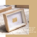 Miniatyrbillede 8 af 10: Fotoramme Billedramme GULD 7 TOMMER Gold 7 Inches