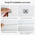 Miniatyrbillede 5 af 10: Led Light Strip Conduit Line Lys FARVE 1 FARVE 1 Color 1