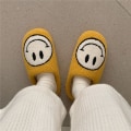 Miniatyrbillede 7 af 10: Smiley Face Dametøfler til Vinteren white EU Size 37-38