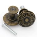 Miniatyrbilde 3 av 7: 8 stk. Skapsknapper Skuffeknapper Messingknapper
