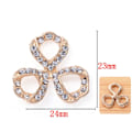 Miniatyrbillede 1 af 6: 10 STK Pearl Button Rhinestone-knapper 5 5 5