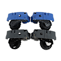 Miniatyrbillede 3 af 8: Fejemaskine Walking Wheels Støvsugerhjul SORT HØJRE SORT Black Right