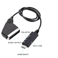 Pikkukuva 4 / 8: HDMI-SCART-sovittimen signaalimuunnin Audio-videokaapeli 1M