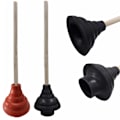 Miniatyrbillede 4 af 10: Gummi Toilet Stempel Stort Afløbsstempel SORT Black