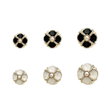 Pikkukuva 7 / 10: 10 kpl Metal Pearl Buttons Paidan napit VALKOINEN 25MM10 KPL 10 KPL white 25MM10pcs-10pcs