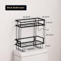 Miniatyrbillede 1 af 8: Opbevaringshylde Space Saver Organizer SORT Black