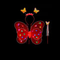 Pikkukuva 10 / 10: LED-lasten pukurekvisiitta Tyttöjen hameet Angel Luminous Wings red pattern 2