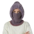 Miniatyrbilde 10 av 10: Strikket lue Face Cover Neck Caps KHAKI khaki