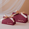Miniatyrbillede 6 af 10: 10 stk Candy Box Håndtaske Box WINE RED L Wine Red L