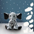 Miniatyrbilde 6 av 7: 8 STK Memory Elephant Mal Linjalsett Akryl Maler Sett 12in