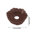 Miniatyrbillede 2 af 10: 5 Stk Lotus Display Base Holder Krystalkugle Display Stand RØD Red