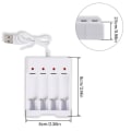 Miniatyrbillede 2 af 8: AA / AAA Batterilader Opladningsværktøjer USB Batterilader