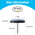 Pikkukuva 5 / 5: 24 Pack Ruuvi tuoliliittimet puinen