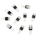 Miniatyrbilde 4 av 7: 50 Stk Silisium Transistor Epitaksial Power Transistor Transistor