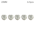 Miniatyrbillede 1 af 10: 5 stk Hjerteformede knapper Skjorteknapper 20MMA-5STK A-5STK 20MMA-5pcs