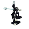 Miniatyrbild 4 av 10: Cykel Skivbroms V-form SVART FRAMFRAM black front-front