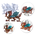 Miniatyrbillede 5 af 5: Dragon Silikoneform Harpiksforme Støbeform