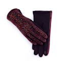 Miniatyrbillede 9 af 10: Rhinestone Handsker Varme Handsker SORT SORT black
