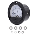 Miniatyrbilde 2 av 4: Analog panelmåler Rund DC voltmeter Volt Spenningsmåler