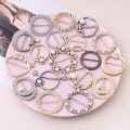 Miniatyrbild 10 av 10: 4st Scarf Spänne Scarf Ring SILVER #03 #03 Silver #03-#03
